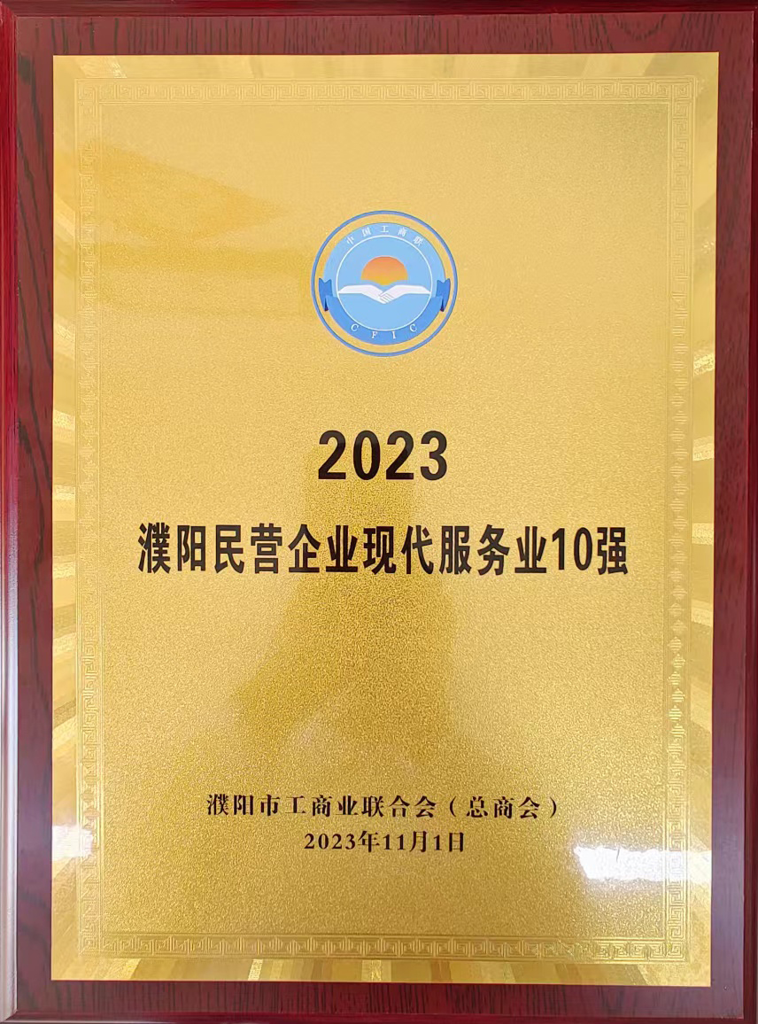 2023年濮陽(yáng)民營(yíng)企業(yè)現代服務(wù)業(yè)10強